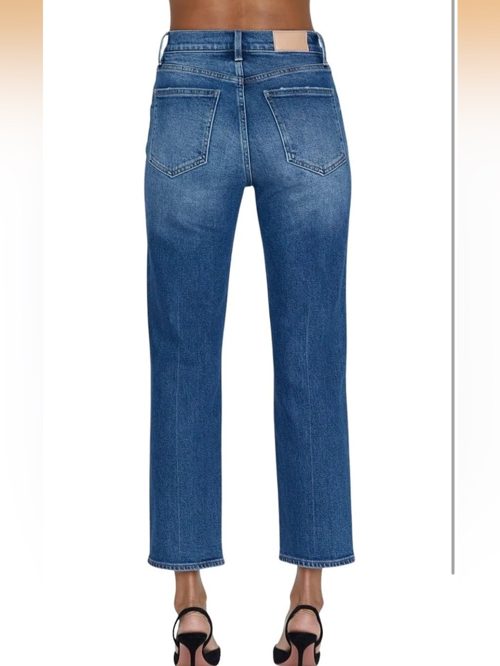 Pistola NWT Charlie High Rise Straight Leg 5-pocket  Denim Jeans
